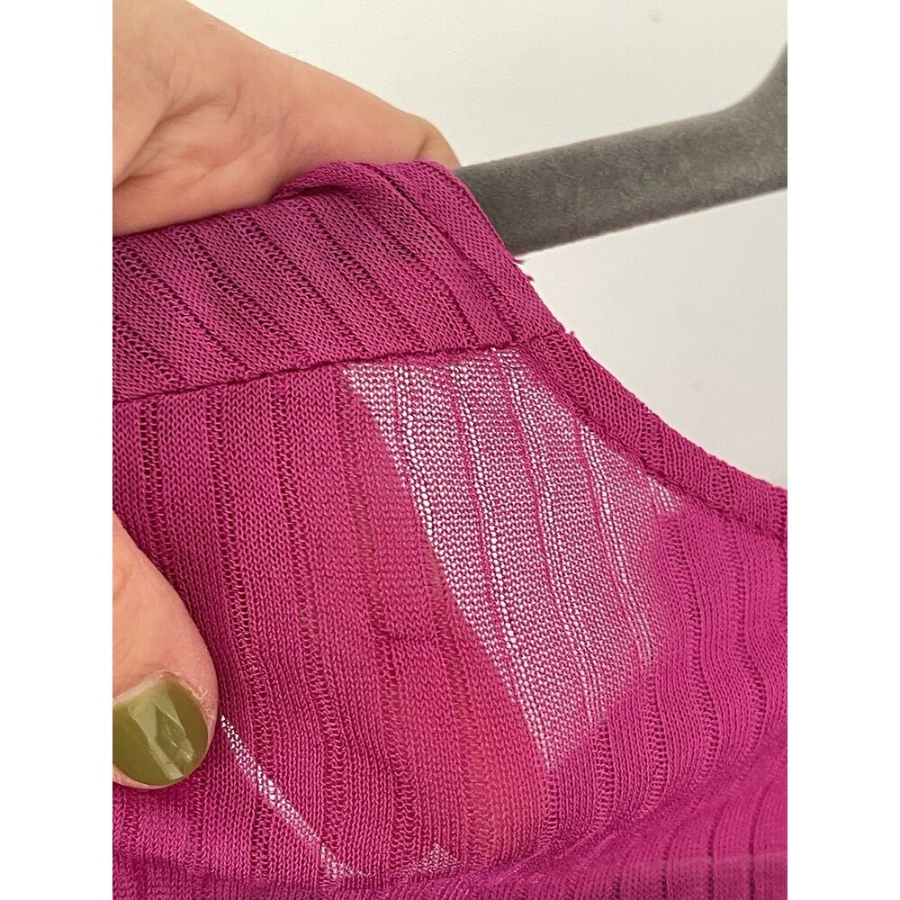 Intimately Free People OB1934629 Women's Sz XS Fuschia Sheer Luck Nightee $88 - Picture 4 of 10